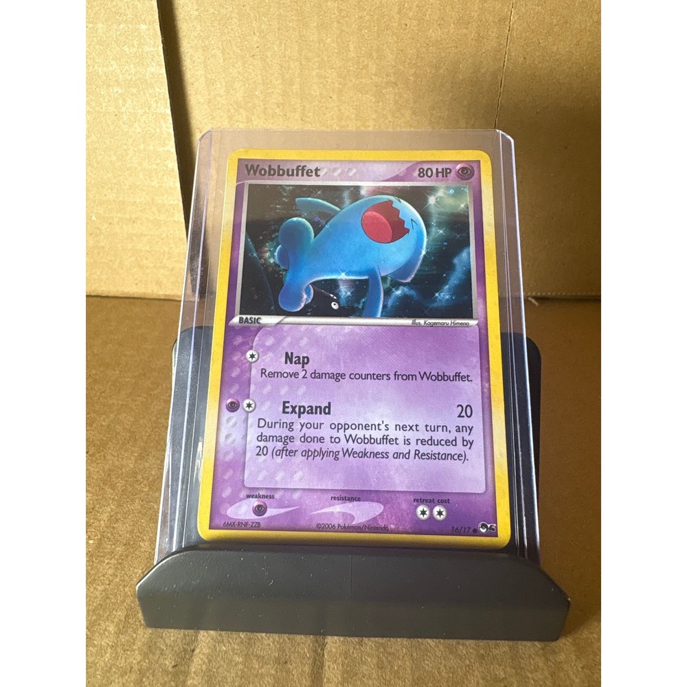 Pokemon Wobbuffet 16/17 Holo EX Trainer Kit 2 Lucario Mime Jr 2006 Card